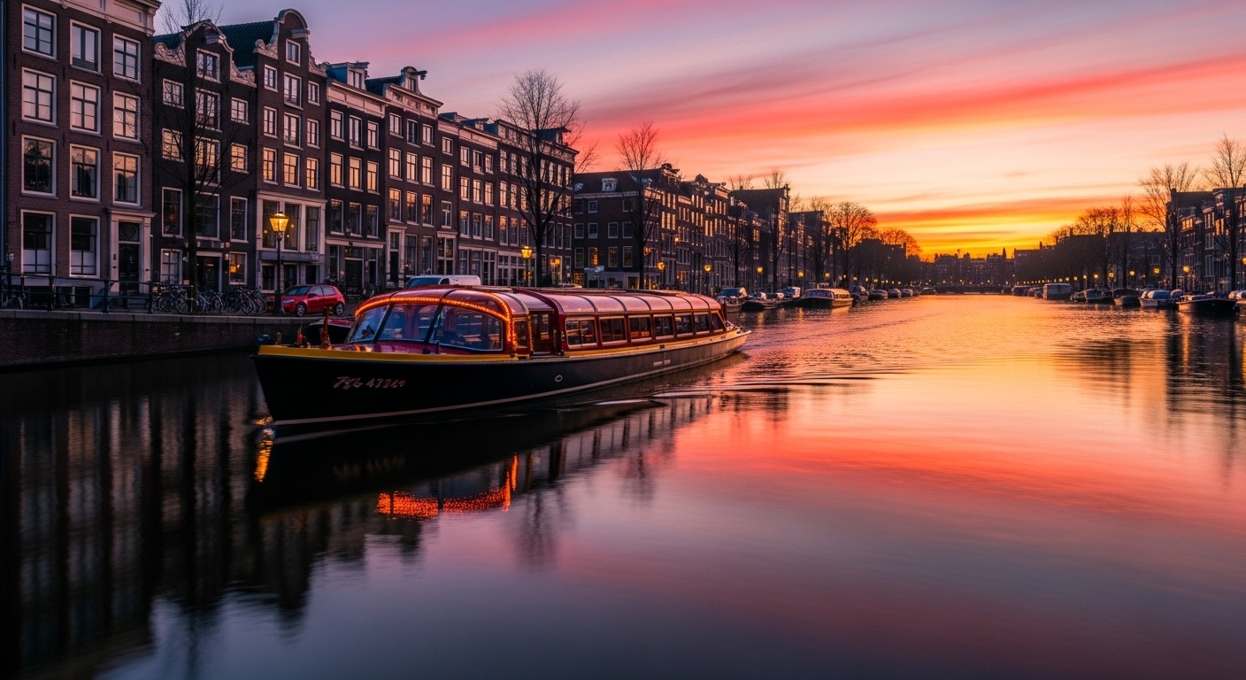 Amsterdam Sunset Canal