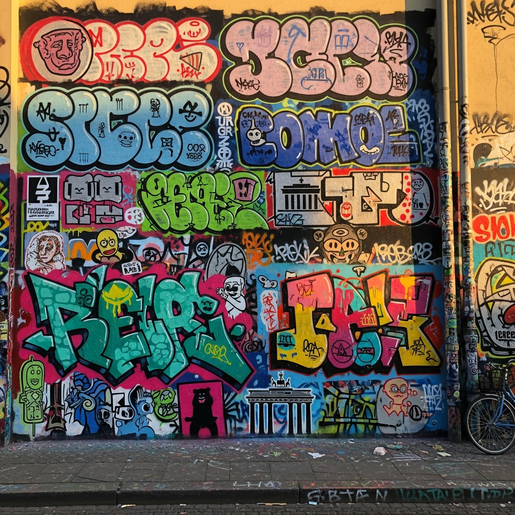 Berlin Straßenkunst Graffiti