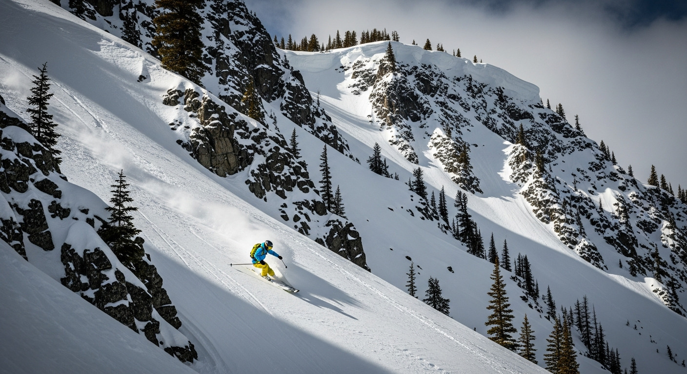 Black Run Steep Terrain