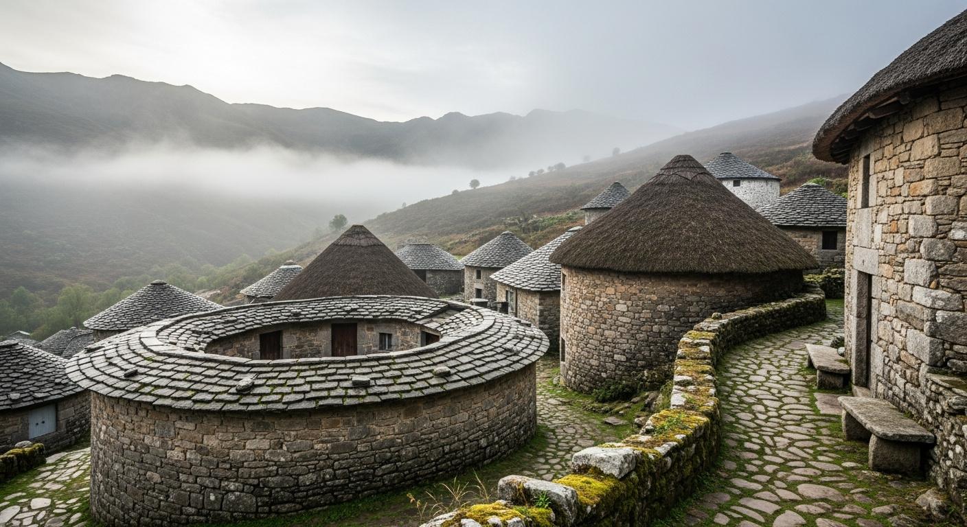 Cebreiro Galizisches Dorf