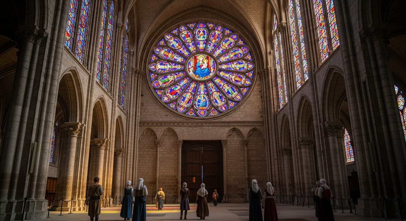 Chartres Rose Window Stained
