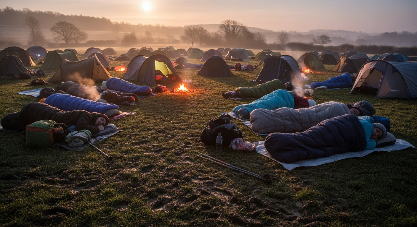 Countryside Overnight Camping Vigil