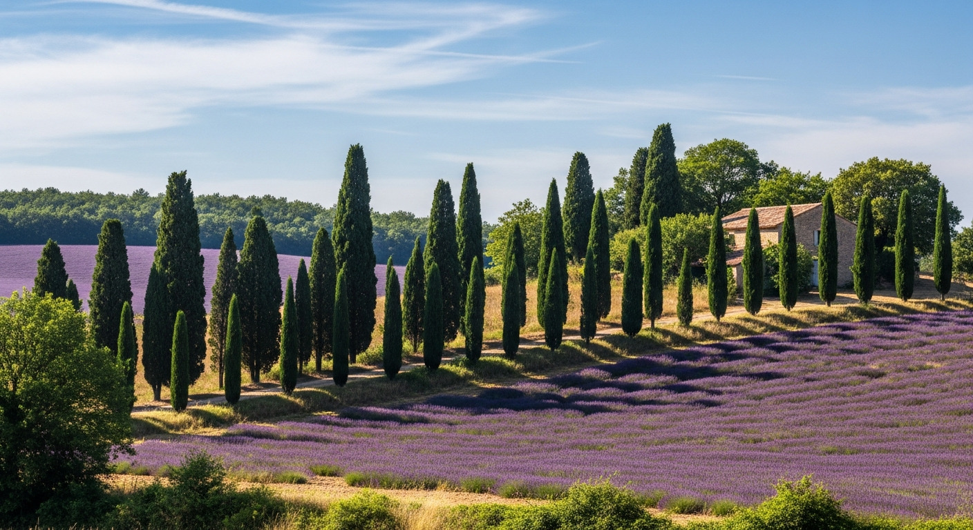 Cypress Trees Landscape