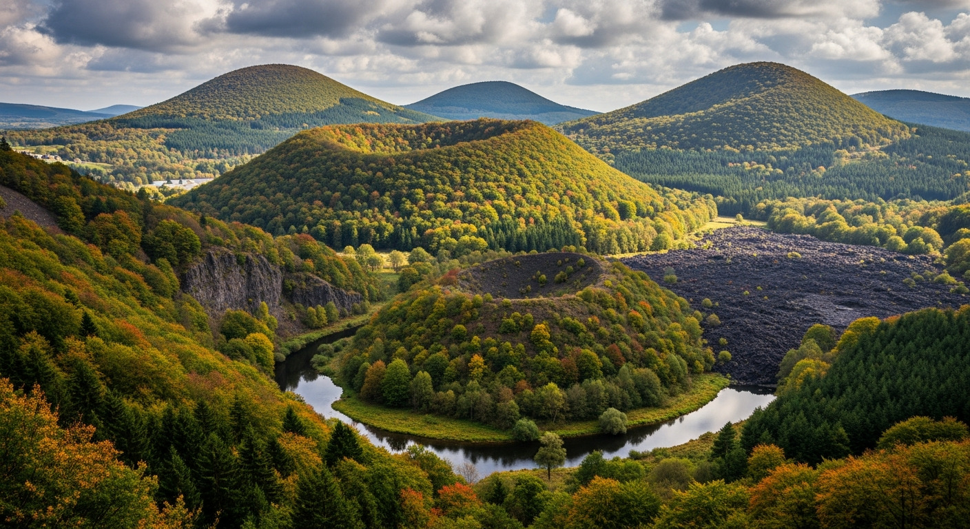 Eifel Volcanic Mountains