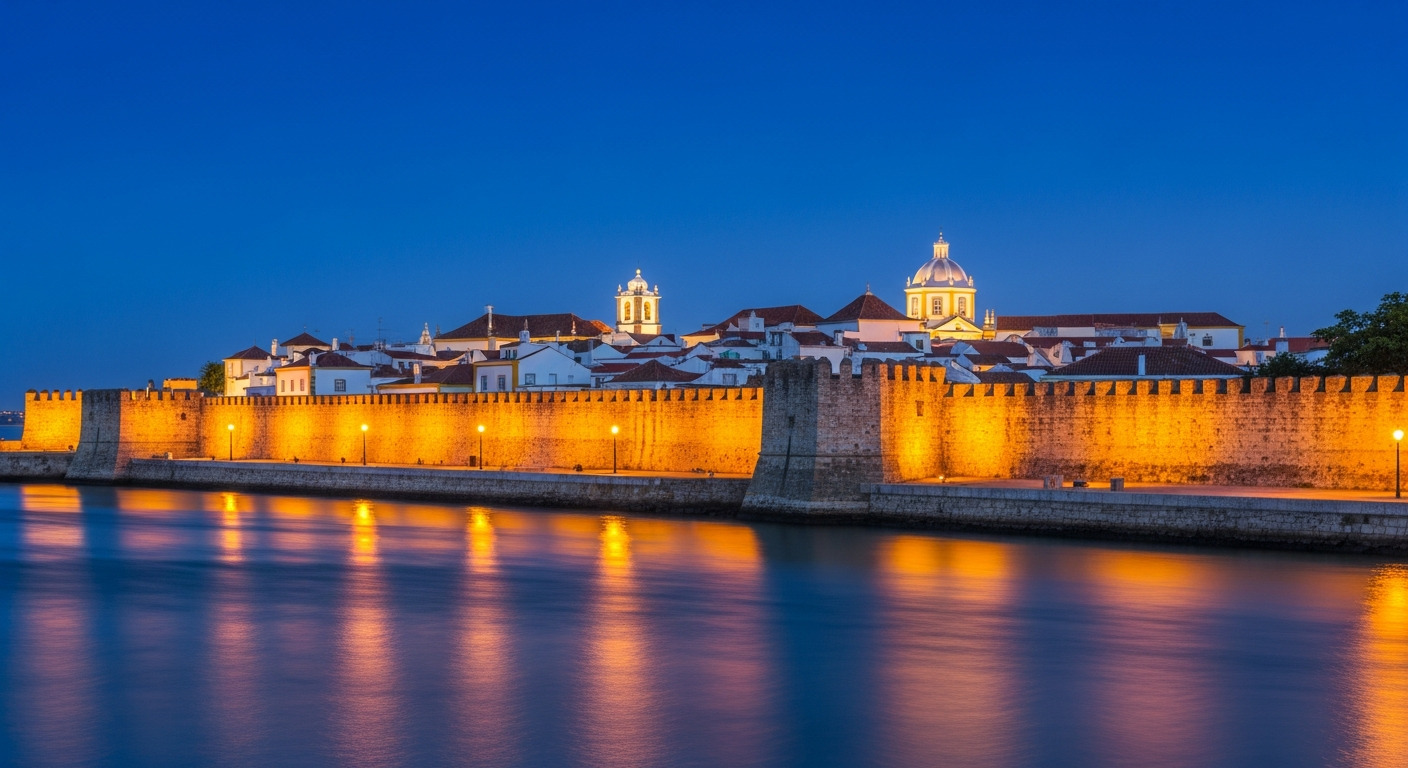 Faro Portugal Border Transition Lagoon