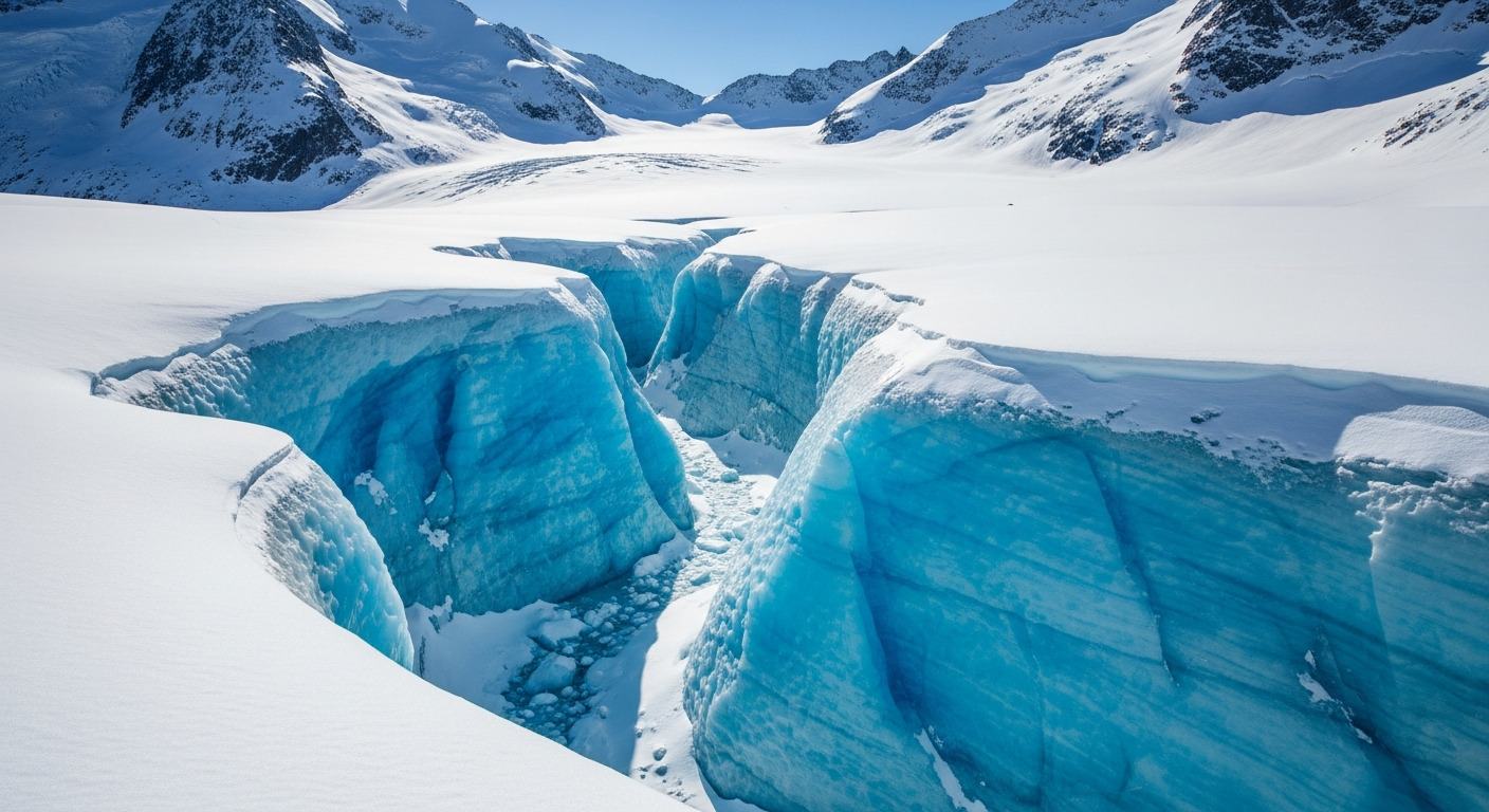 Glacier Ice Alpine Peak