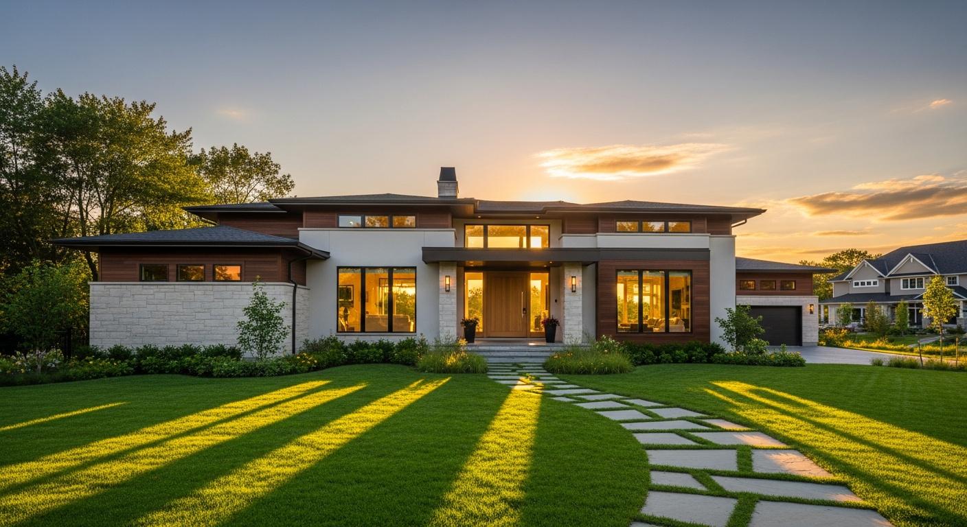 Haus Sonnenuntergang