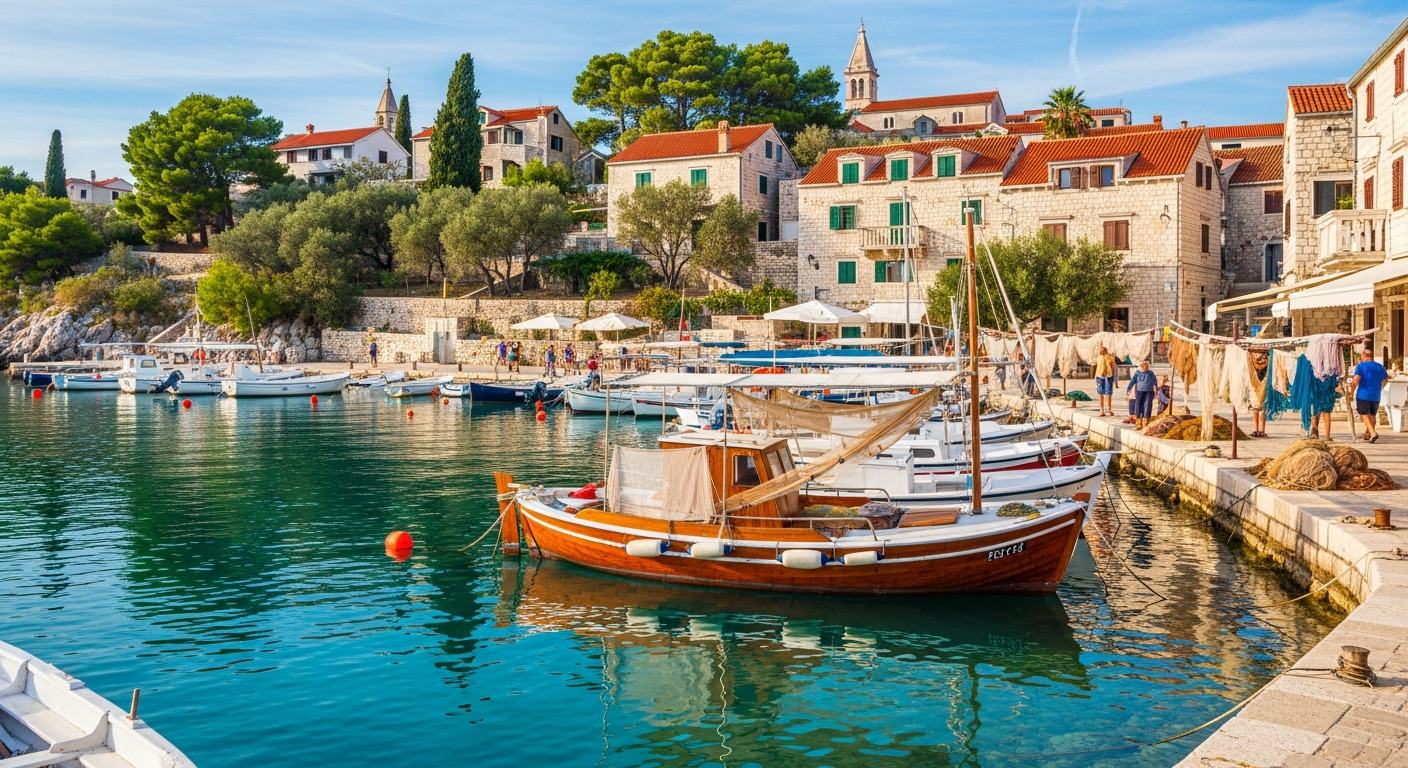 Island Harbor Fishing Boats