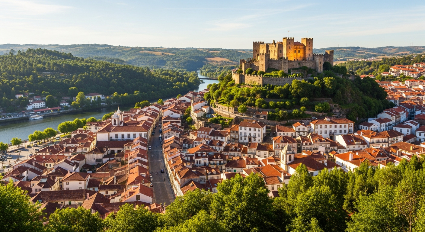 Leiria Castle Forest Green Valley