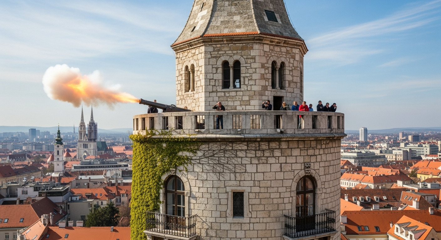 Lotrščak Tower Cannon Viewpoint