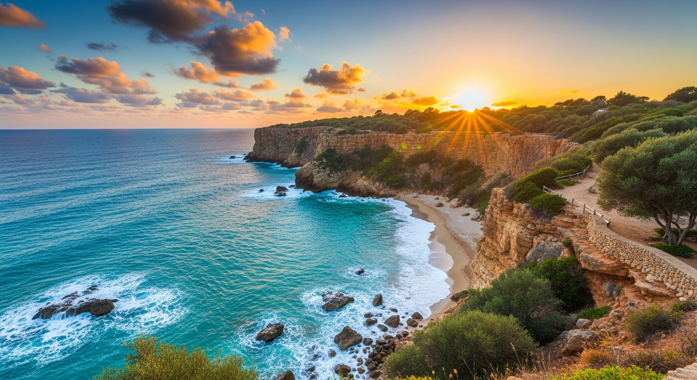 Mediterranean Sunset Cliffs