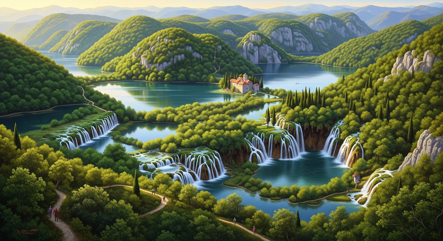 Mljet Waterfalls Lakes National Park