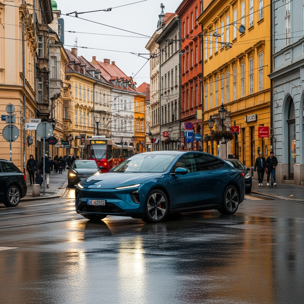 Nio Et7 Im Zagreb Zentrum