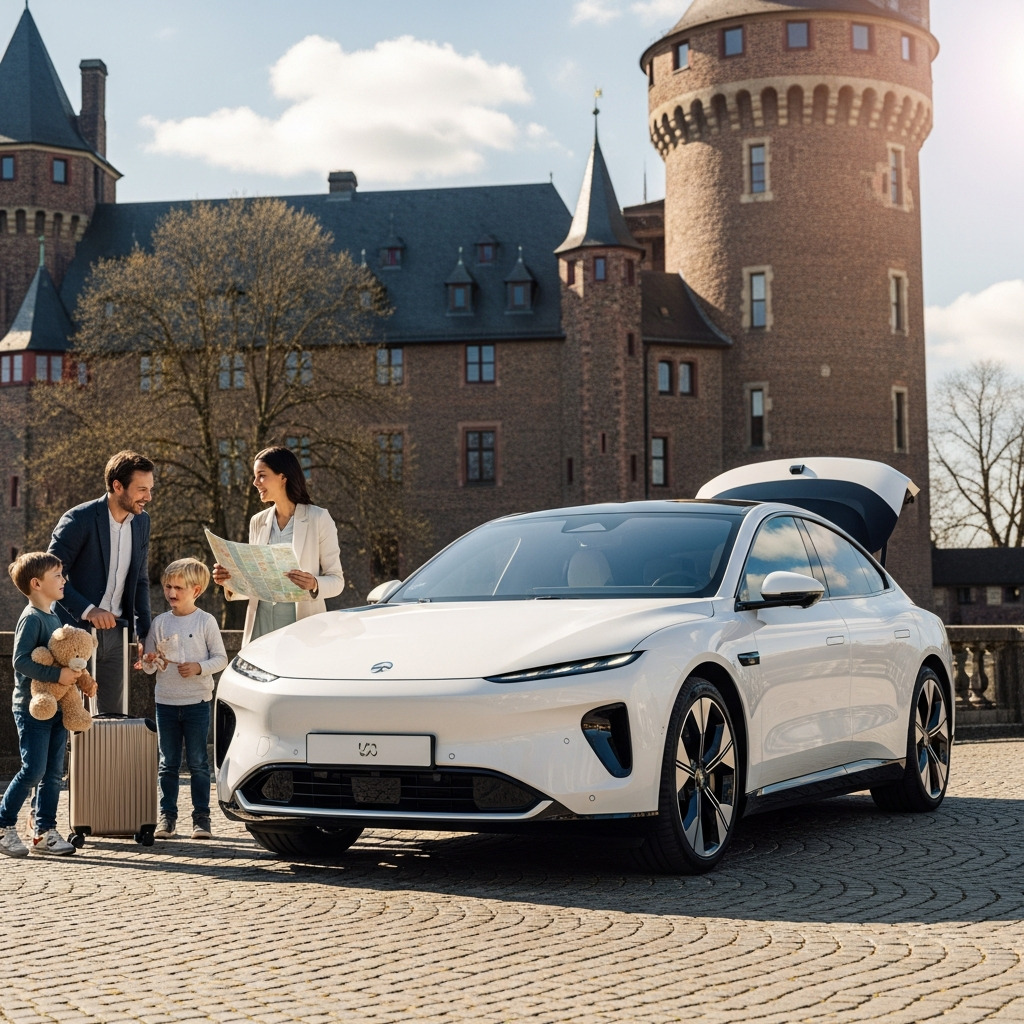 Nio Et7 Vor Düsseldorf Schloss