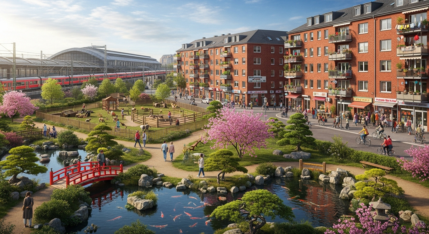 Oberbilk Station Volksgarten Park