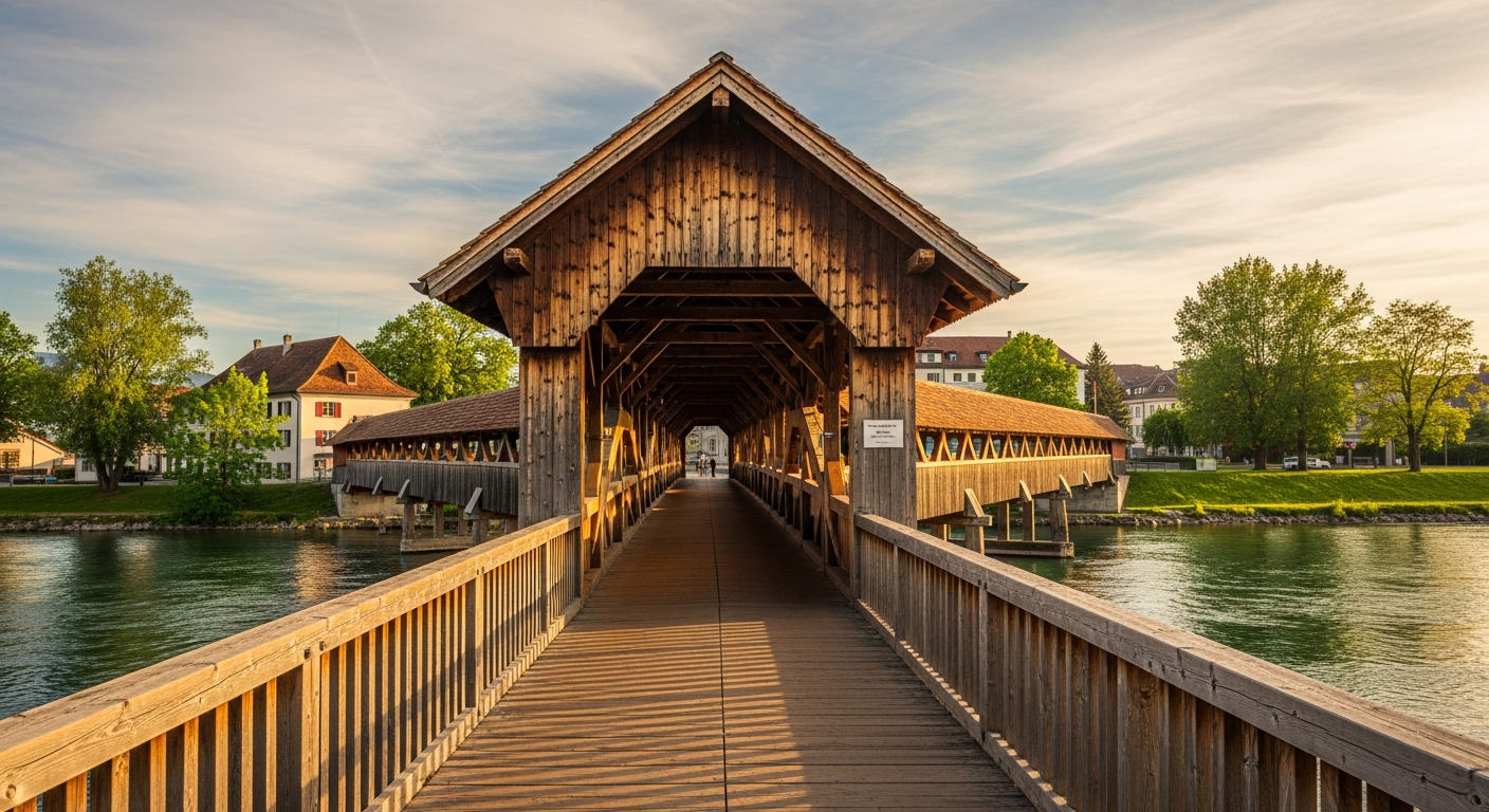 Old Rhine Bridge Wood