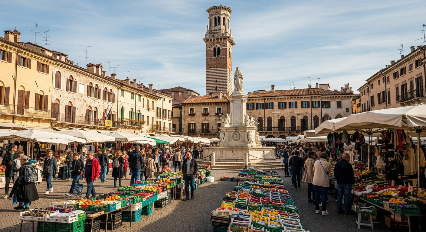 Piazza Delle Erbe Verona