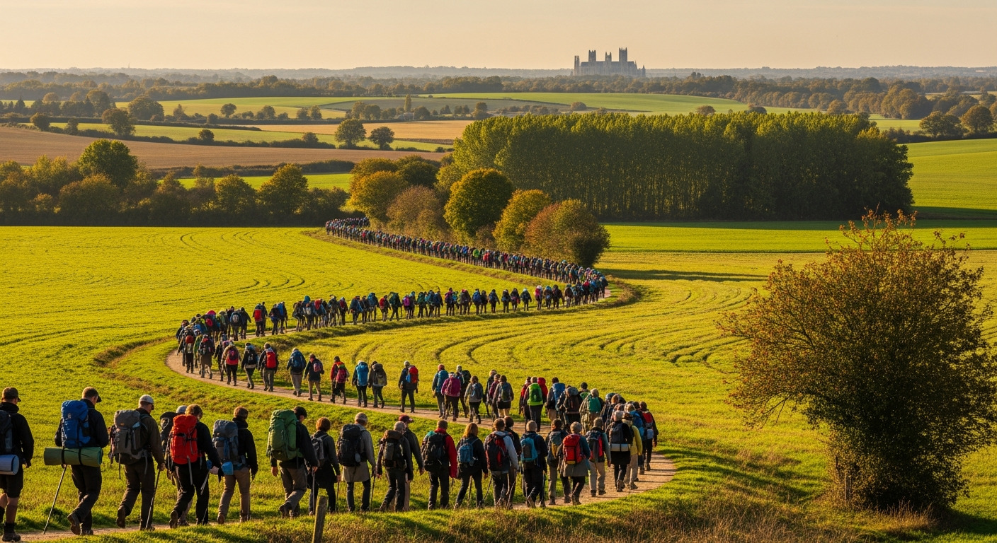 Pilgrimage Route Countryside Ribbon