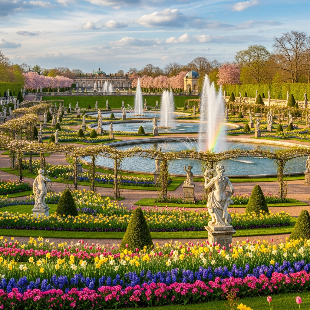 Potsdam Parkgärten Fontainen