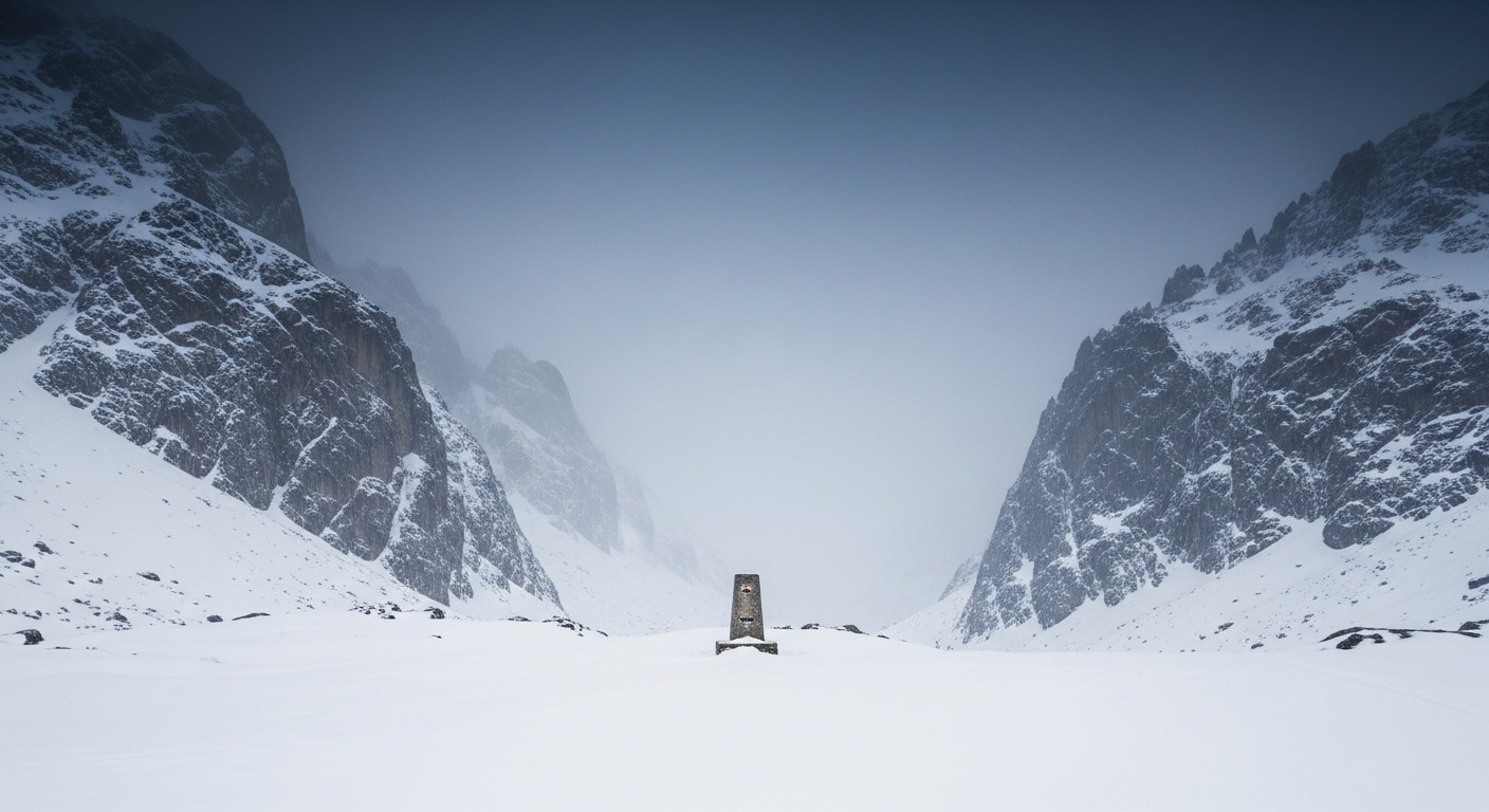 Pyrenees Snow Pass Mountain Crossing