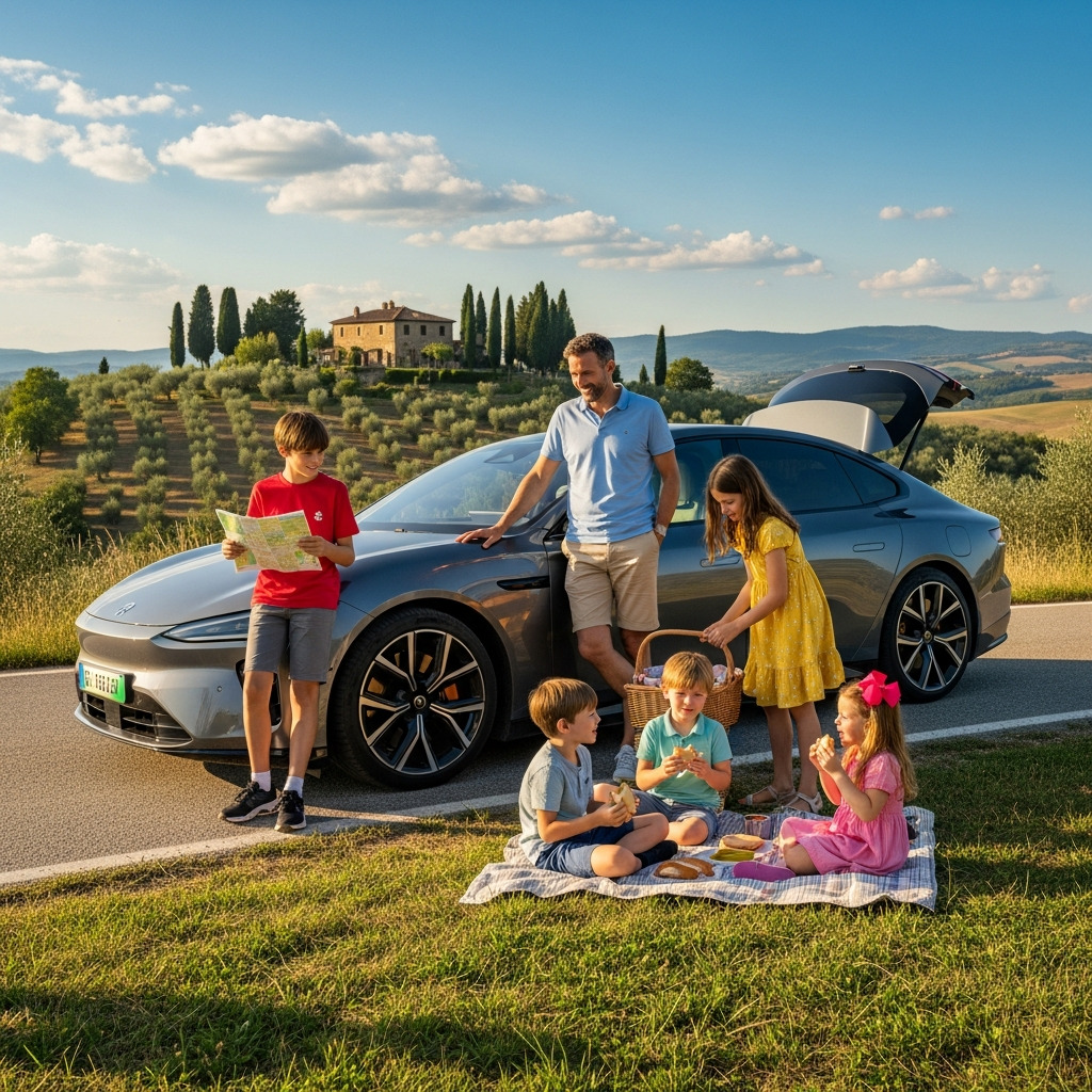 Rastplatzpause Mit Nio Et7