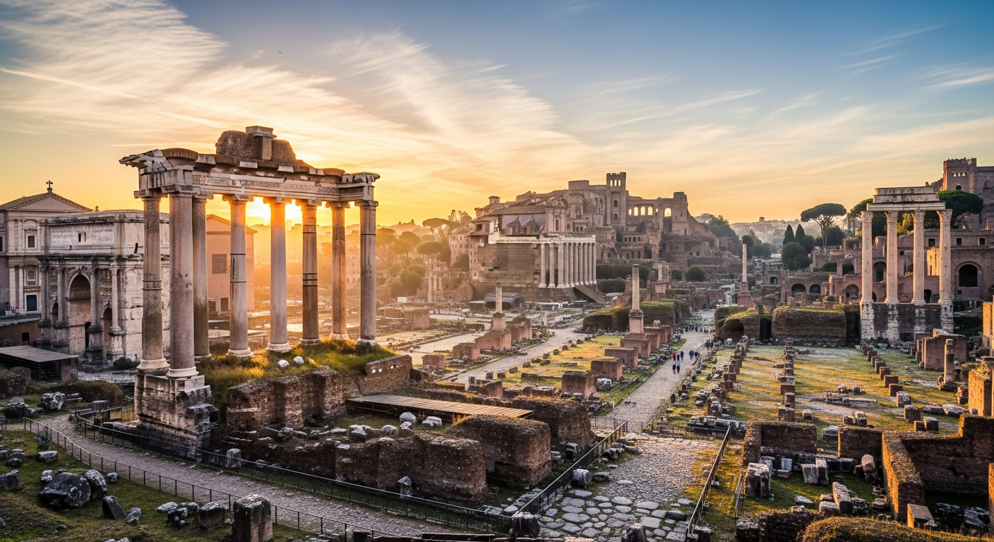 Roman Forum Temples Ruins