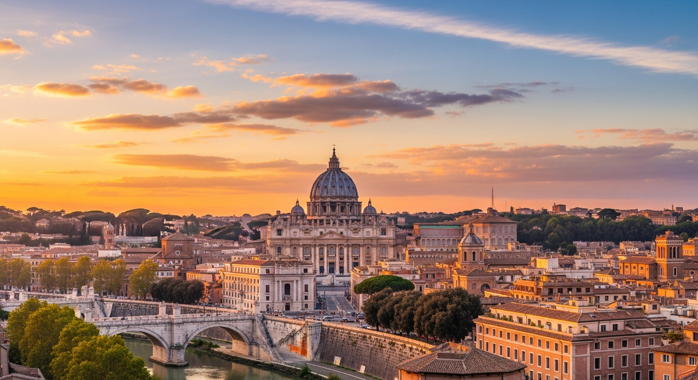 Rome Skyline Domes Churches
