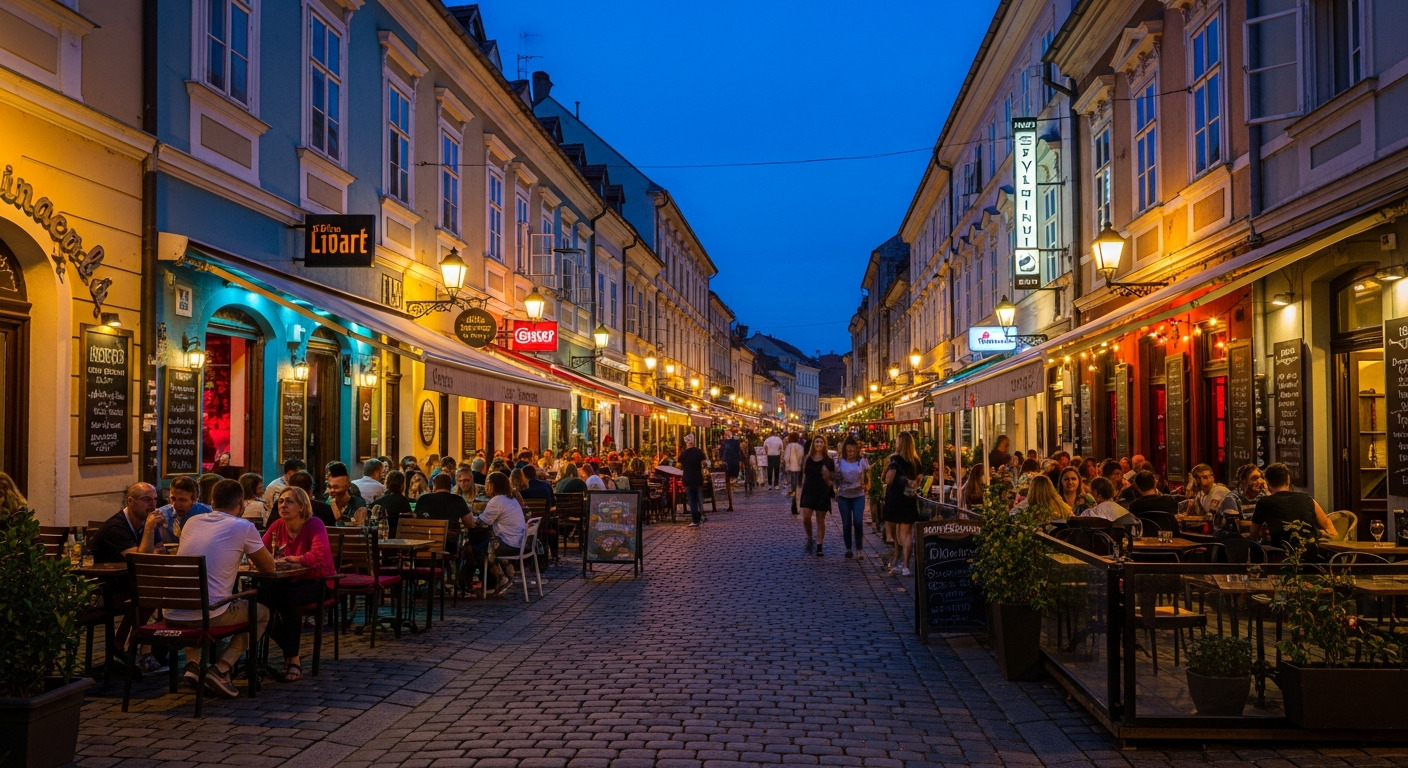 Tkalčićeva Street Bars Cafes