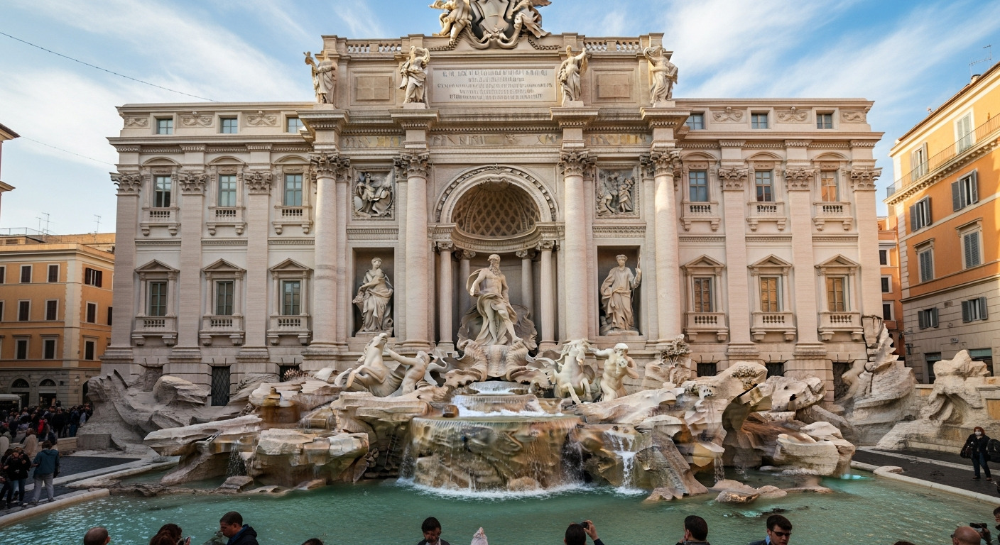 Trevi Fountain Baroque Water