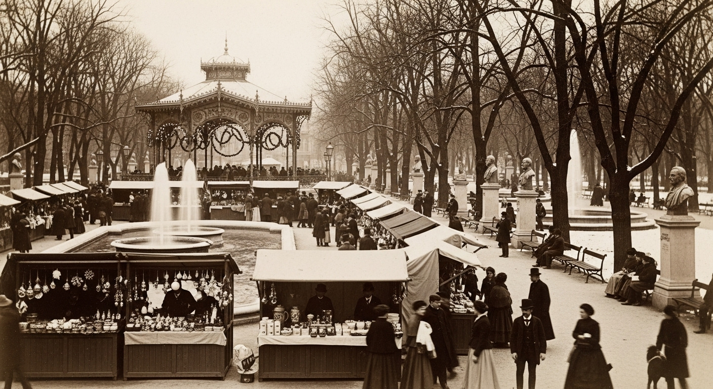 Zrinjevac Park Pavilion Benches
